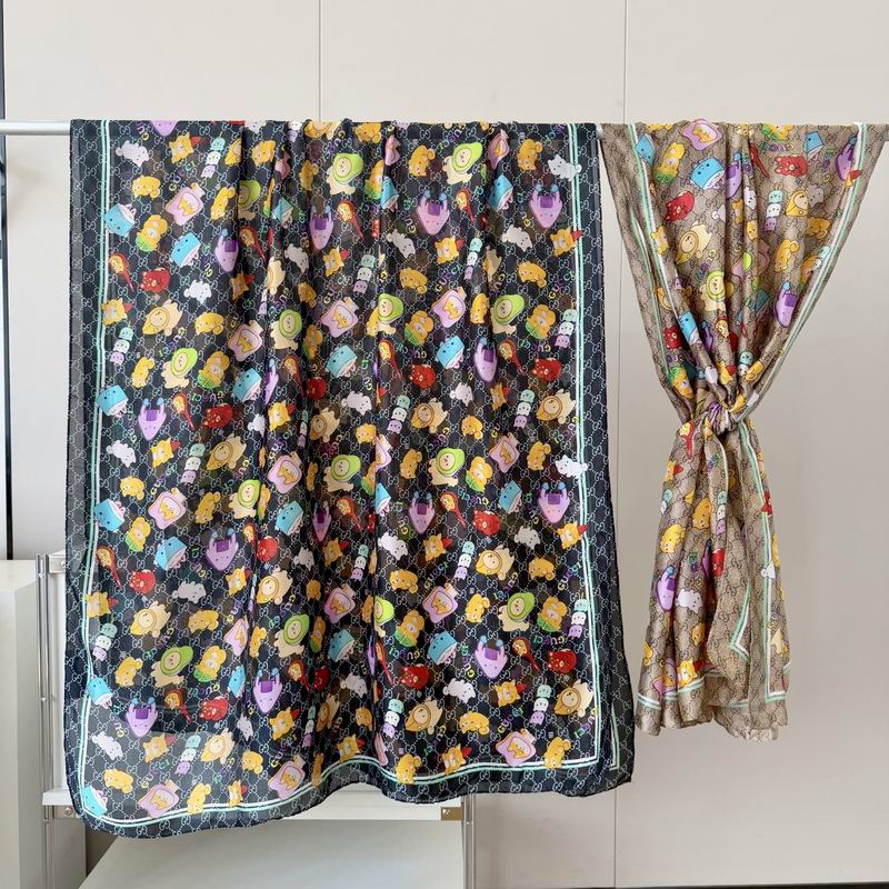 Gucci silk scarf 90-180cm E031308